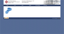 Desktop Screenshot of it-training.cpce-polyu.edu.hk